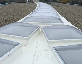 fall protection skylights on ballast roof