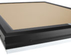 bronze glass skylight with pvc frame