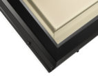 close up of skylight corner