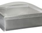 Aluminum Curb with Frost Free Skylight with Clear Acrylic Domes