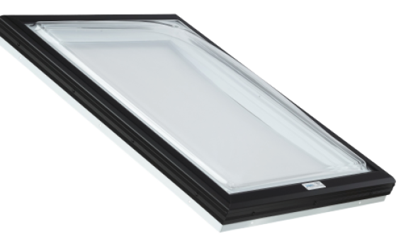 Skylight with Clear Acrylic Domes and PVC Curb Frame