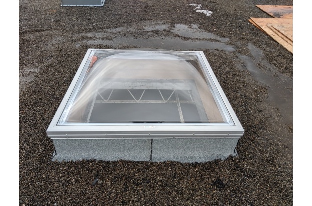 Acrylic Dome Skylight on Ballast Roof System
