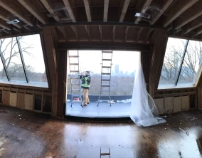 interior glass skylight image