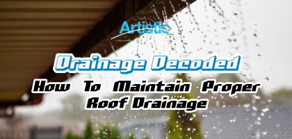 water running of roof