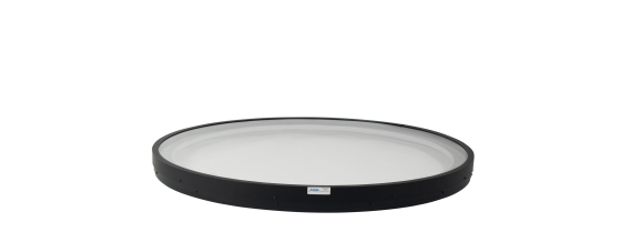 glass circular curbmount skylight