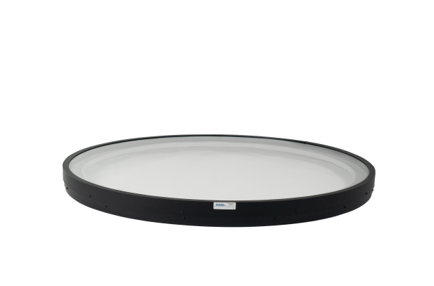 glass circular curbmount skylight