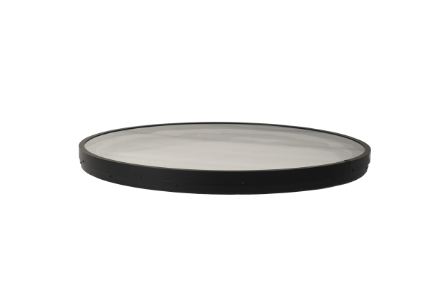 glass circular skylight with bronze tinted lens