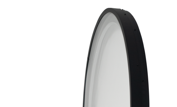 circular glass wall mount skylight