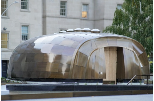 operable venting circular skylight with aluminum curb
