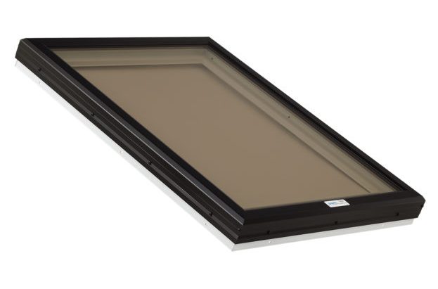 bronze glass skylight with pvc frame