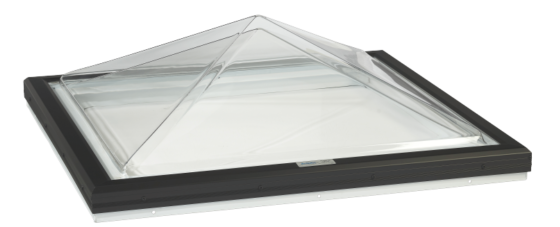 Thermoformed Acrylic Pyramid Skylight with PVC Curb Frame