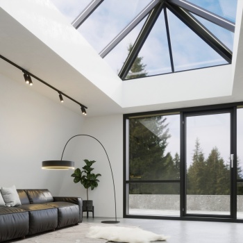 glass pyramid skylight