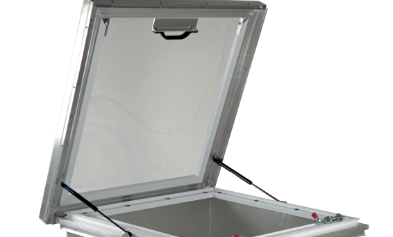 e-gress hatchlite skylight with aluminum curb