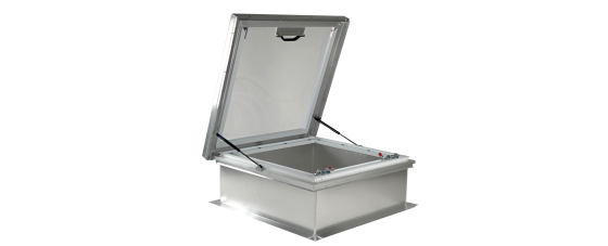 e-gress hatchlite skylight with aluminum curb