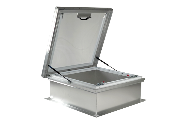 e-gress hatchlite skylight with aluminum curb