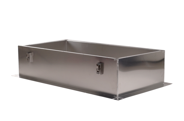 aluminum curb with a removable commercial skylight